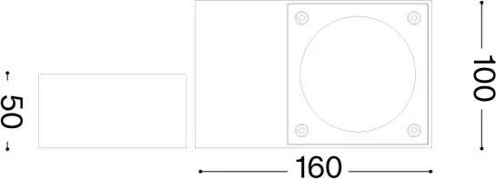 Ideal Lux - Aplica de perete pentru exterior SIRIO 1xGX53/9W/230V IP65, maro