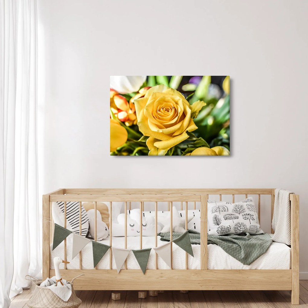 Tablou cu trandafir (90x60 cm)