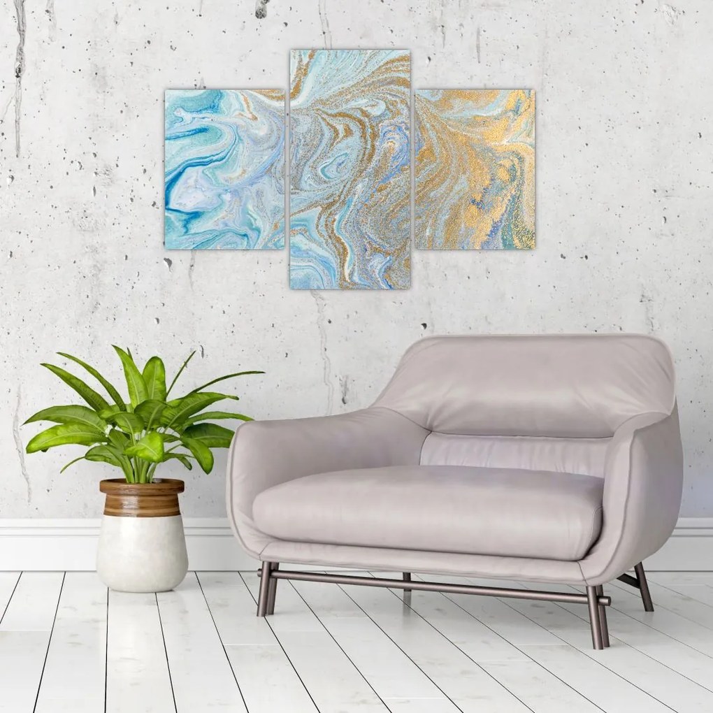 Tablou - Marmură albastră (90x60 cm)