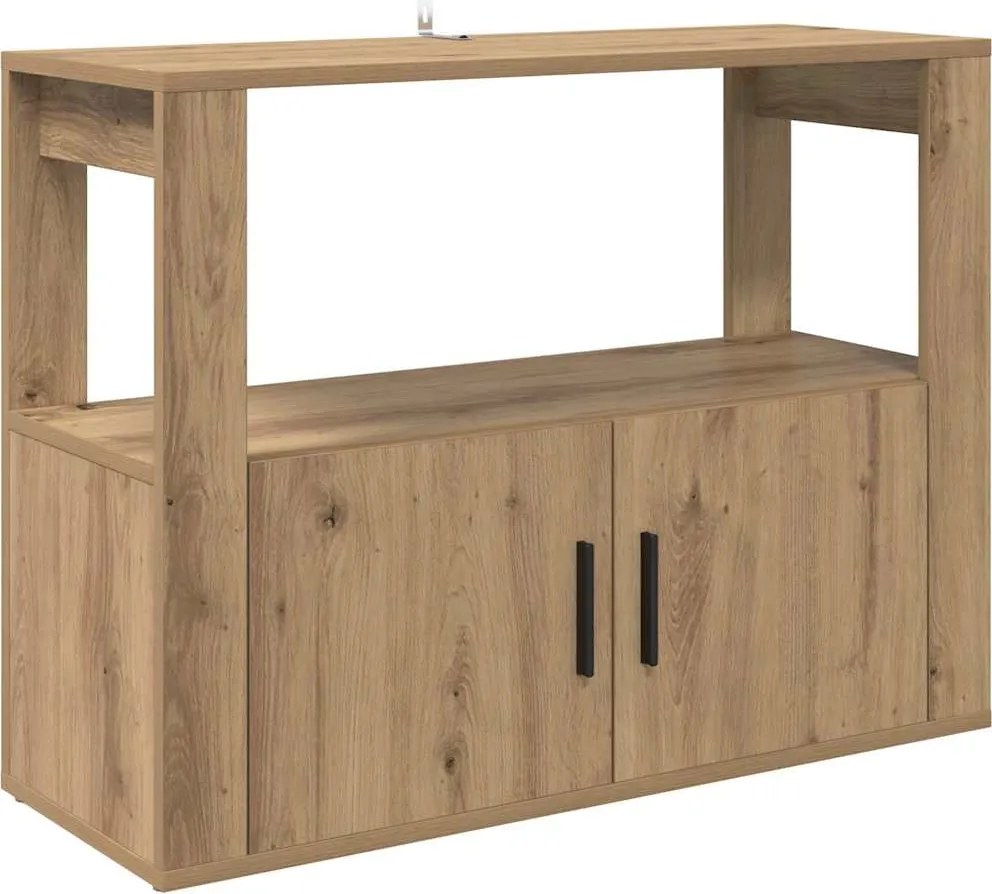 vidaXL Bufet stejar artizanal 80 x 30 x 60 cm Lemn compozit