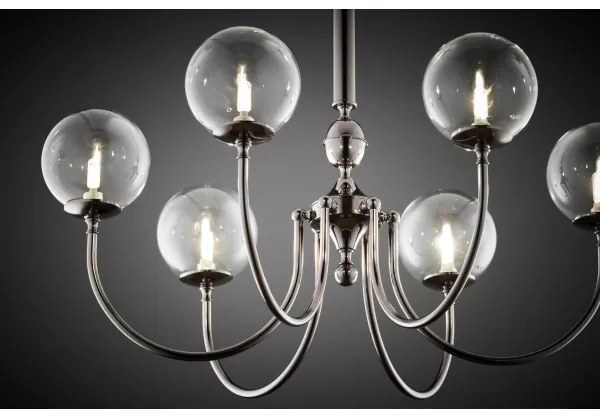 Lustră pe lanț Jupiter 2022 BRILLANTE 6xG9/10W/230V crom lucios