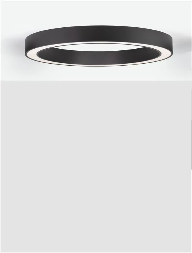 Lustra LED aplicata design modern OPAL 60W negru