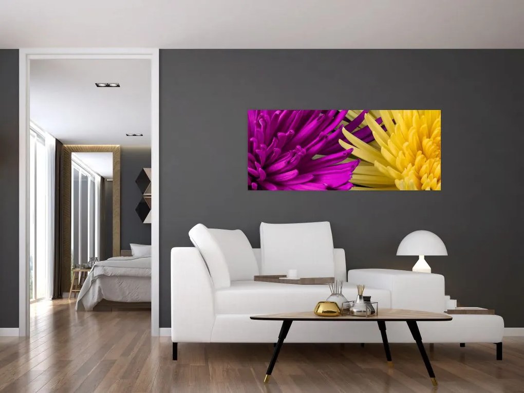 Tablou - detailu cu flori (120x50 cm)