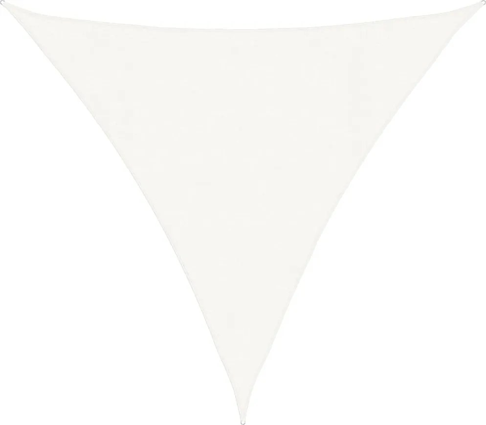 vidaXL Pânză parasolar, alb, 4,5x4,5x4,5 m, HDPE, 160 g/m²