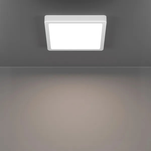 Eglo 901378 - Plafonieră LED RGBW reglabilă cu sticlă fumurie FUEVA-Z LED/10,5W/230V 22x22cm IP44 alb