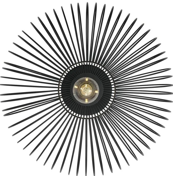 Aplica de perete/tavan design industrial Beroni negru