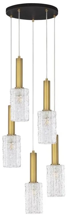 Lustra cu 5 pendule design modern Certa