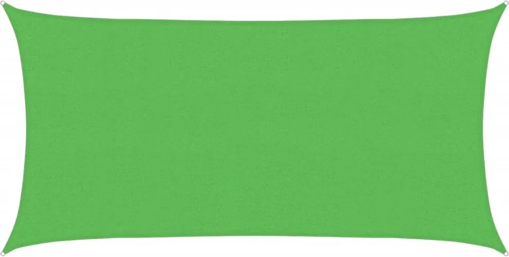 vidaXL Pânză parasolar verde dreptunghiular 2x3,5 m HDPE 160 g/m²