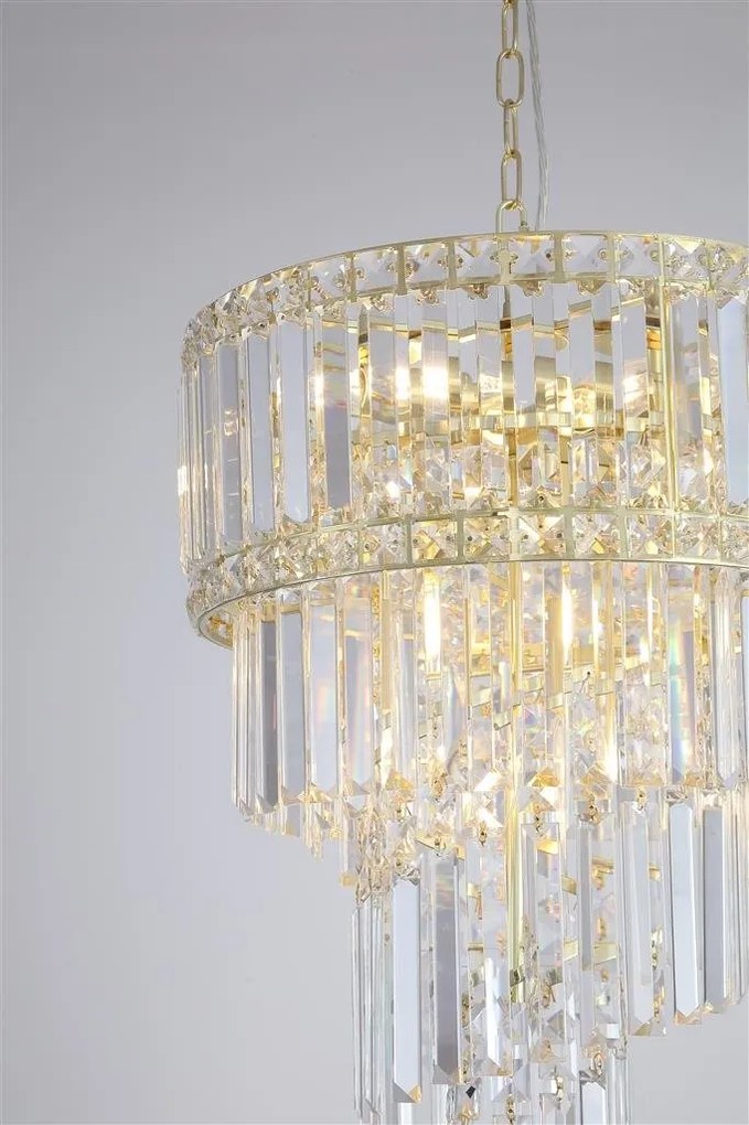 Candelabru cristal metal alama design elegant Lux, Belle 6L