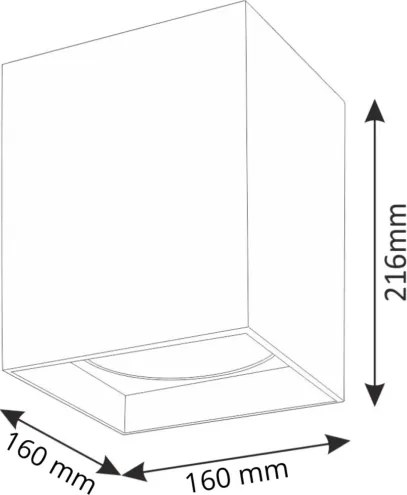 Plafonieră JUPITER K17 1xE27/20W/230V 216x161 mm