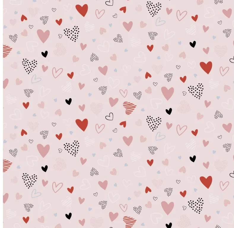 Fata de perna din bumbac LOVITA 40x60 cm, roz
