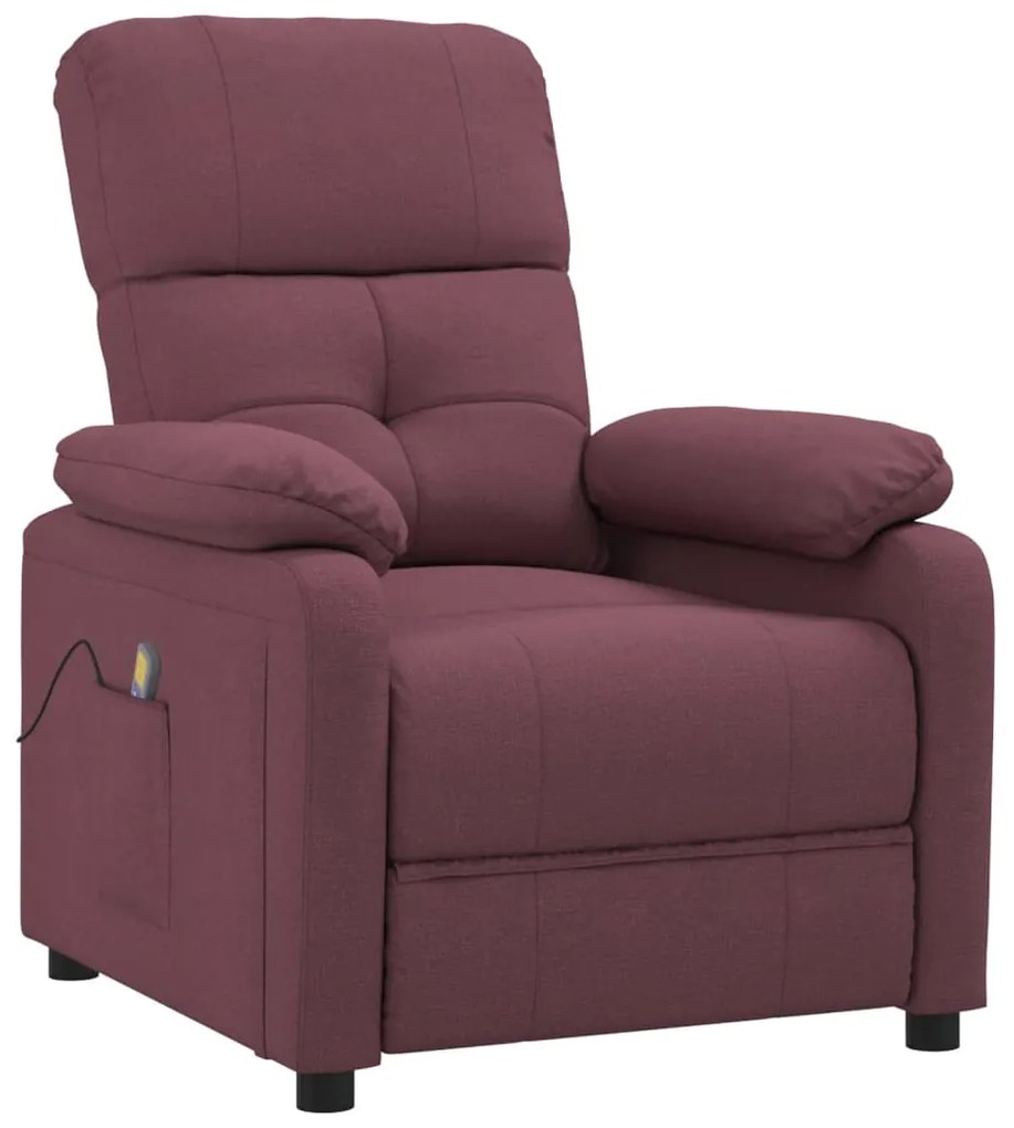 289679 vidaXL Fotoliu de masaj, violet, material textil