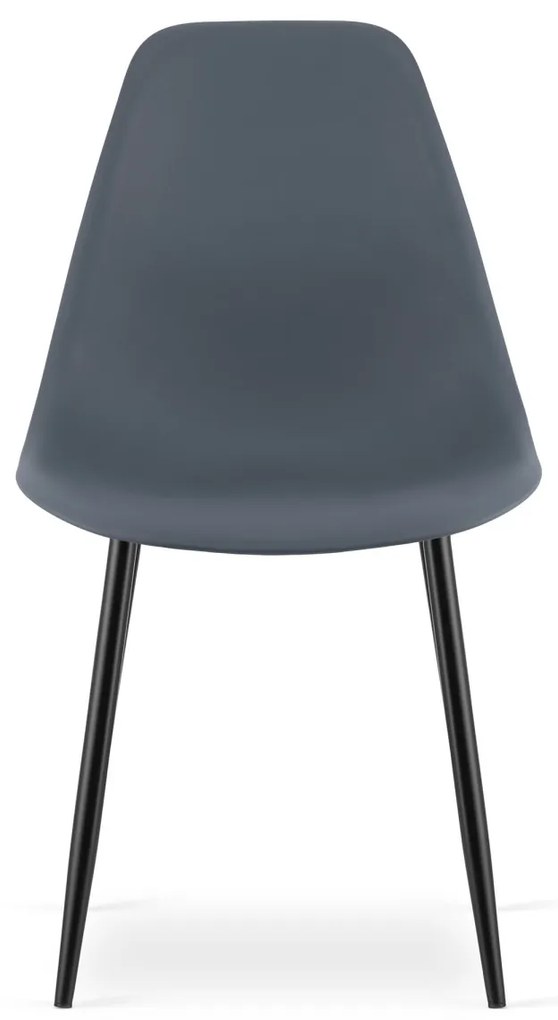 Scaun OSAKA gri ardezie cu picioare negre