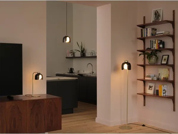 Osram - Lampadar DECOR COROLLE 1xE27/15W/230V negru/auriu