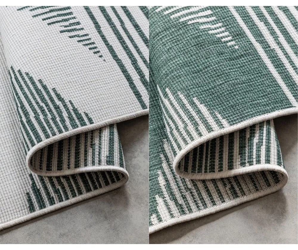 Covor de exterior verde/crem 80x150 cm Gemini – Elle Decoration