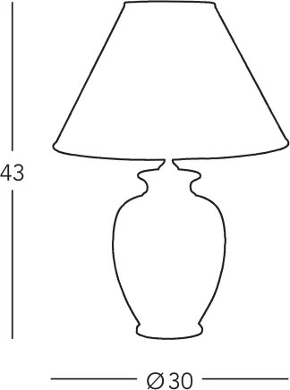 Kolarz 731.70W.150 - Lampă de masă NONNA 1xE27/100W/230V cu cerbi, alb/auriu