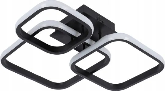 Plafonieră LED/38W/230V neagră