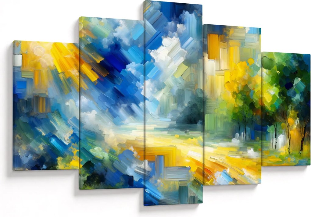 Tablou - Zi însorită abstractă (150x105 cm)