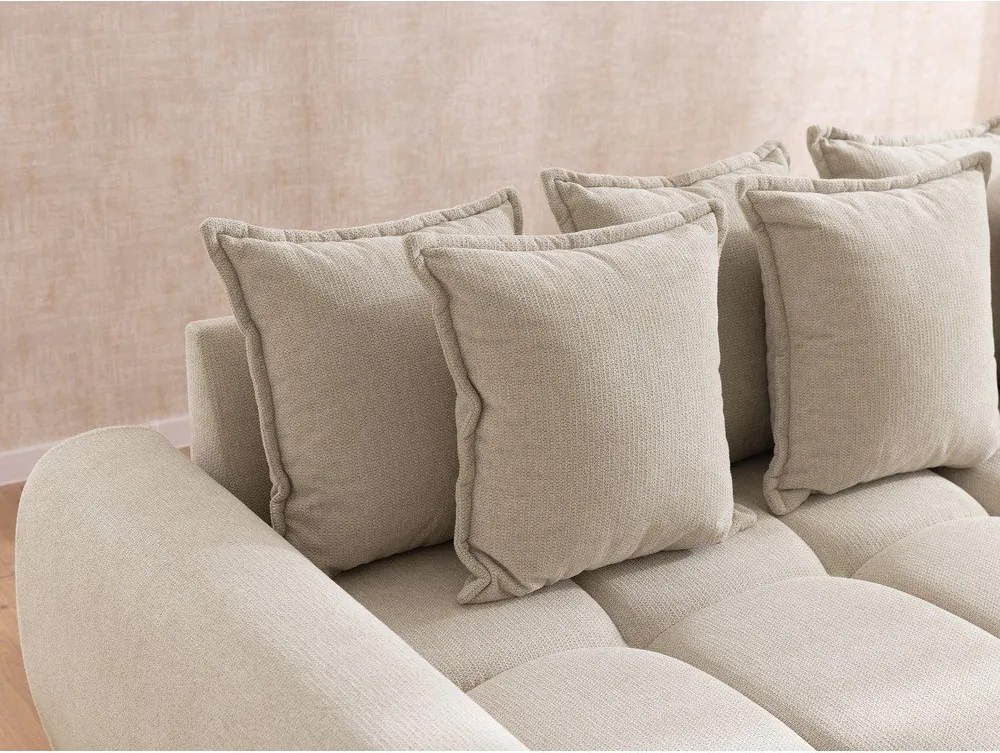 Colțar bej (cu colț pe partea stângă/cu șezlong) Albane – Ropez