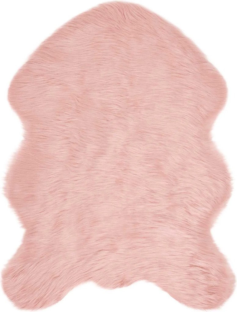 vidaXL Covor din Lână Faux Tafalla Roz 80 x 120 cm Poliester