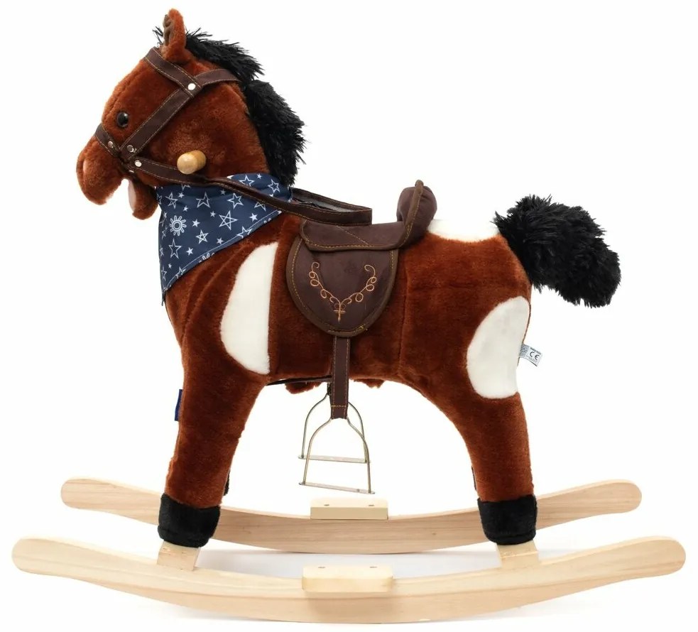 Cal balansoar cu melodie si esarfa Baby Mix Arthur, 72x 55 cm
