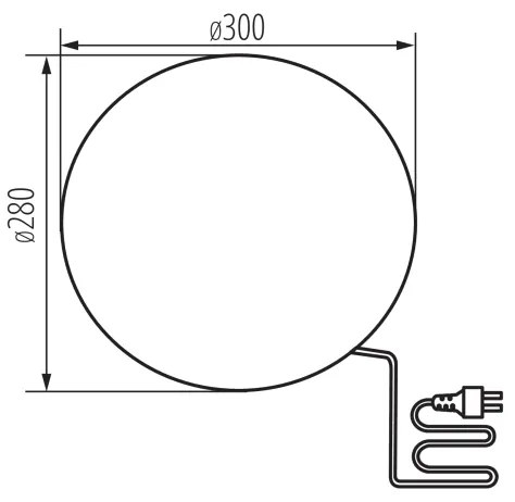 Lampă de exterior Kanlux 24651 STONO 1xE27/25W/230V d. 30 cm IP65