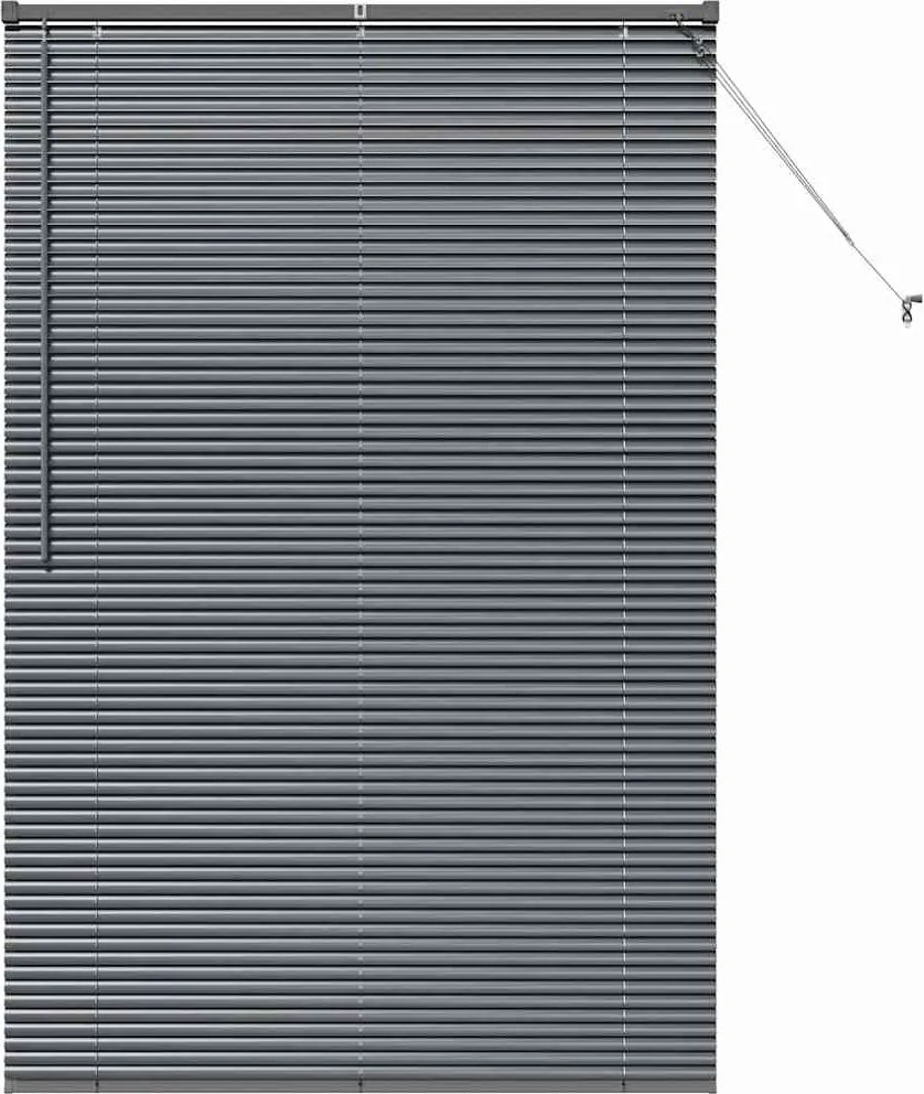 vidaXL Jaluzele venetiene Manual Gri închis 175 x 115 cm Aluminiu