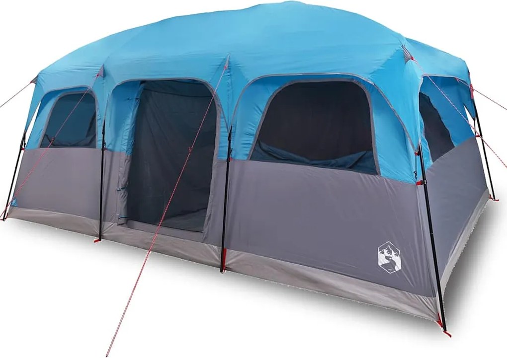 vidaXL Cort de familie pentru 10 persoane, albastru, impermeabil