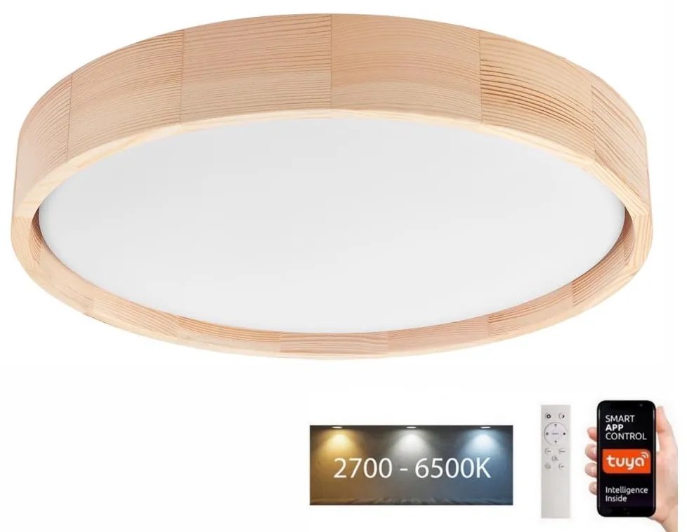Brilagi - Plafonier MANAROLA SMART LED 24W 230V cu telecomandă Tuya