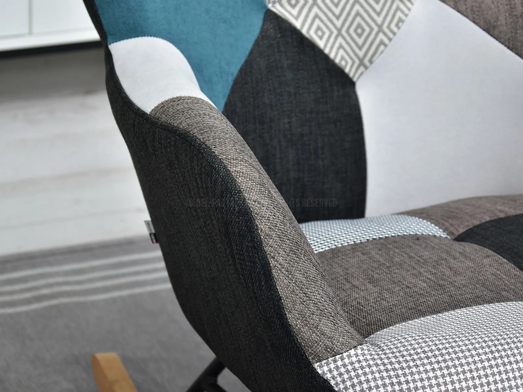 Fotoliu Sibyla (patchwork + fag negru). 1110396