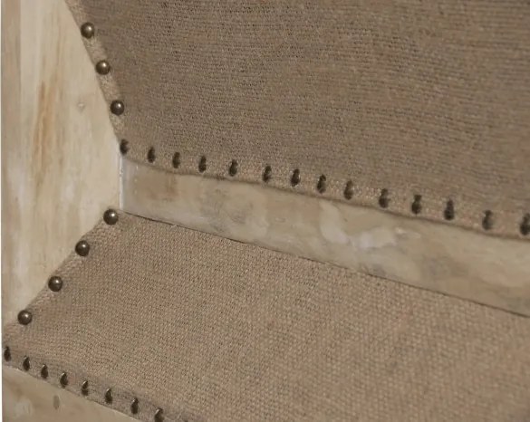 Canapea 3 locuri din stofa si structura de lemn de tec, " Classic "