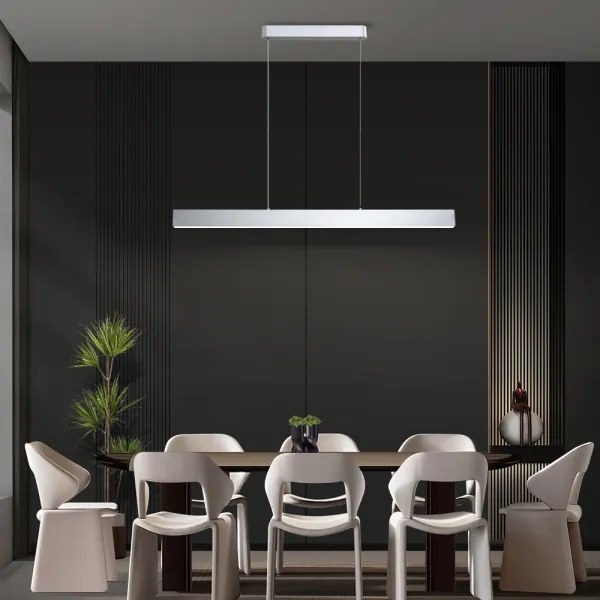 Lustră LED pe cablu Brilagi SLEEKLINE LED/40W/230V 3000/4500/6000K argintiu