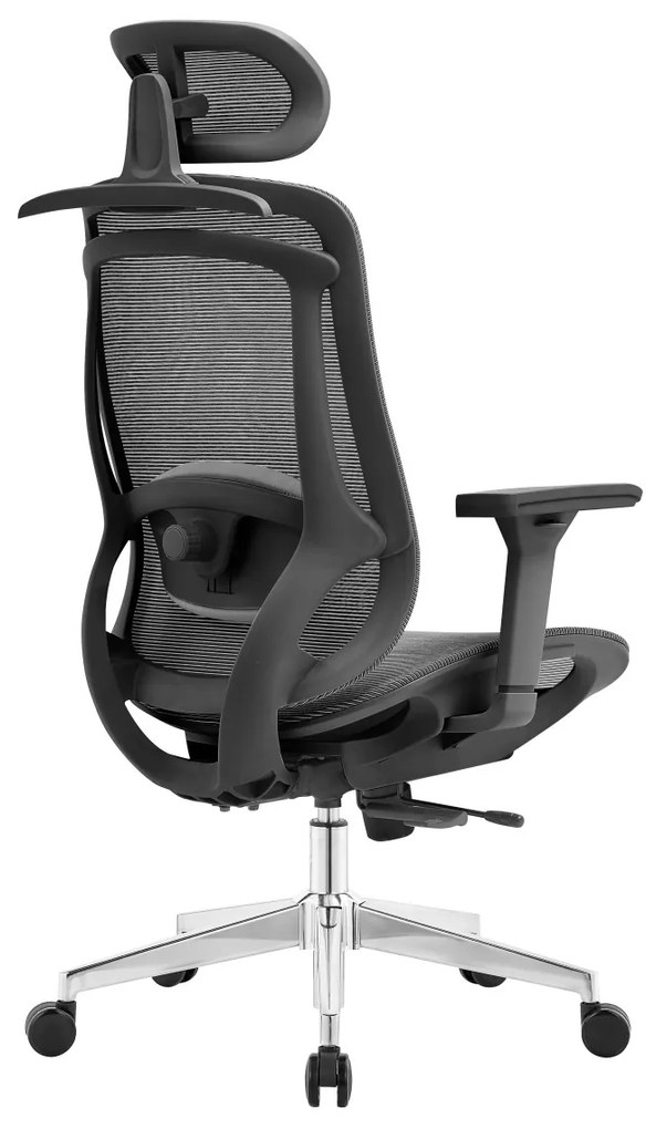 ErgoDynamic Icon-H -Black-, scaun de birou, full mesh, sezut translatie 5 cm