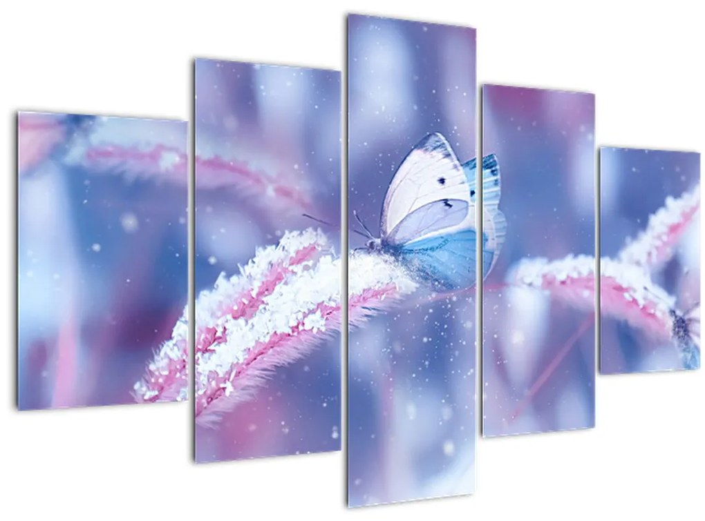 Tablou - Fluturi iarna (150x105 cm)