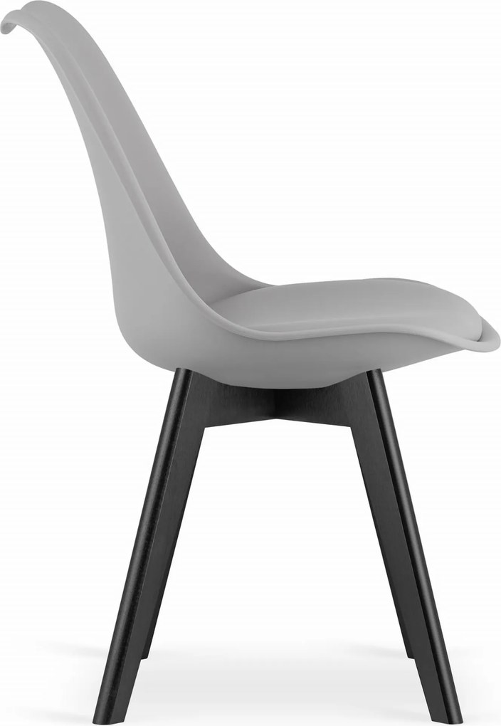 OFERTA Scaun gri deschis BALI MARK cu picioare negre II. calitate