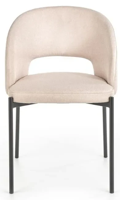 Scaun de bucaterie Alanna, bej/negru