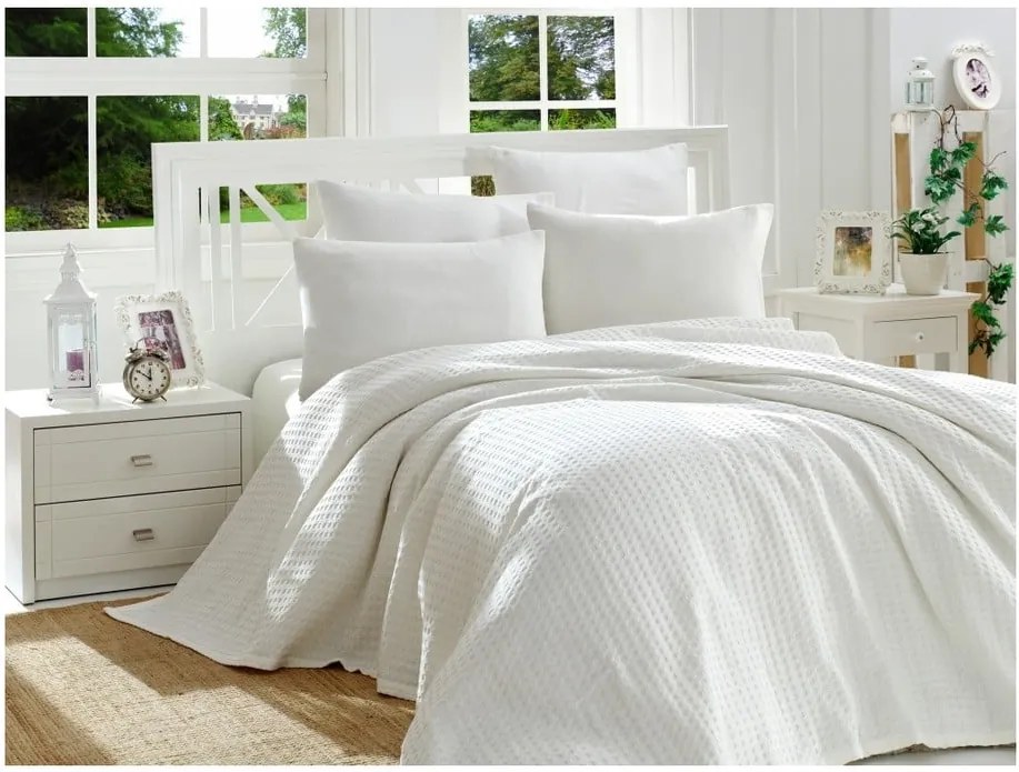 Set din bumbac pentru dormitor Double Pique 220 x 240 cm