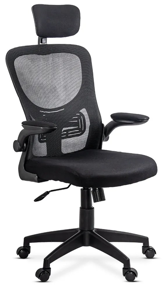 Scaun ergonomic din mesh cu brate rabatabile OFF 635 negru