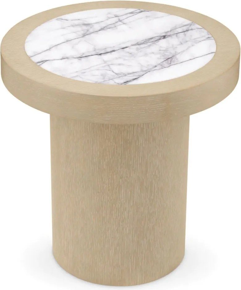 Masuta Design LUX, Marmura, Furnir Stejar, Presedio 50cm