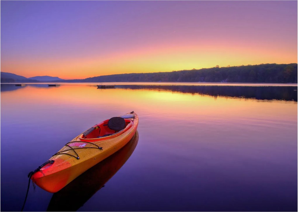 Tablou - Kayak pe lac (70x50 cm)