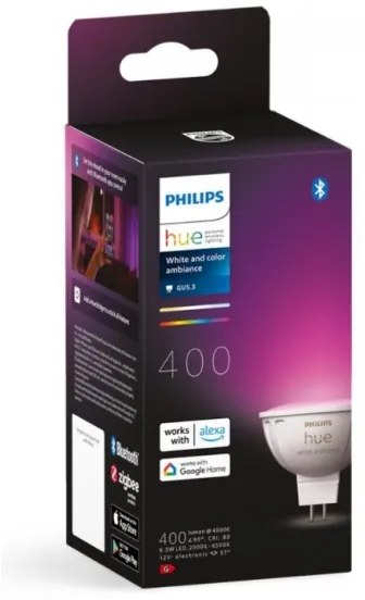 Bec LED RGBW Philips Hue WACA GU5,3/MR16 6,3W 12V 2000-6500K dimabil
