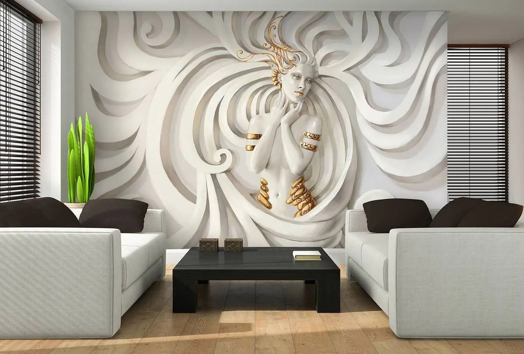 Fototapet - Zeiță în relief (152,5x104 cm)