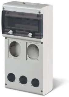 Tablou aplicat 11 module cu loc pentru 2+3 prize IP66 632.4520-000 SCAME