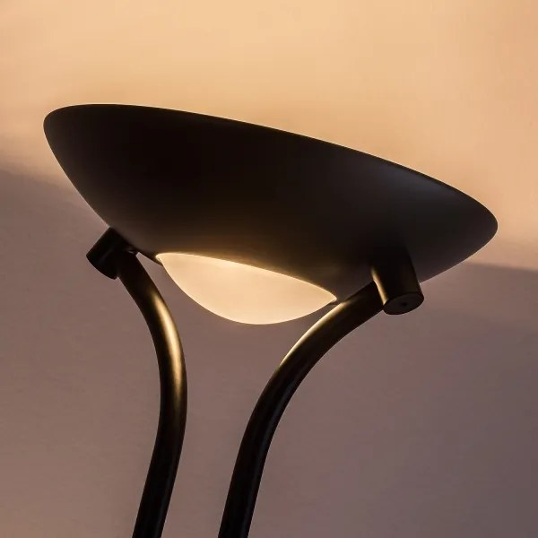 Brilagi - Lampă de podea dimabilă SCARLETT 1xR7s/230W/230V + 1xG9/40W, neagră