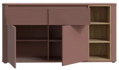 Comodă INAR, maro/stejar