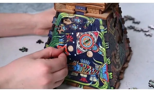 Puzzle din lemn iDventure Piramida Soarelui