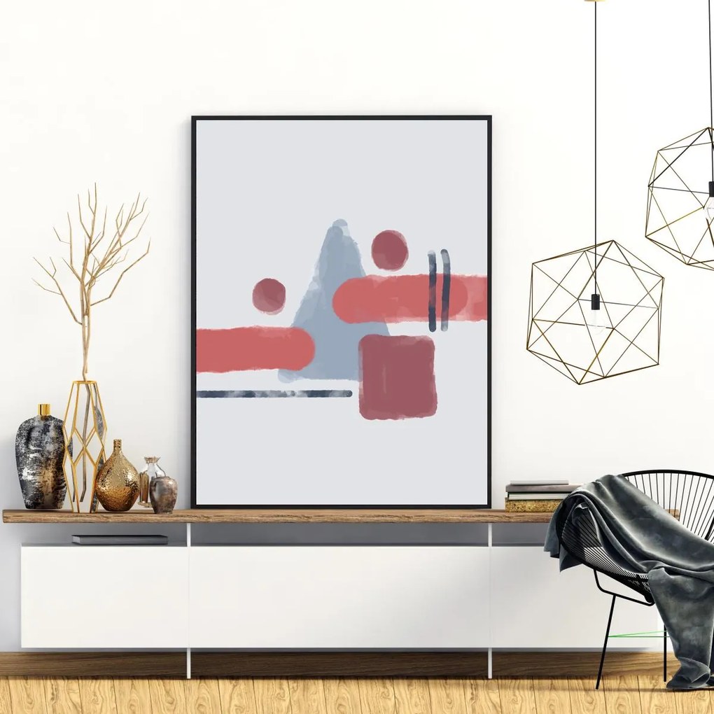 Poster - Abstracție pictată (A4)