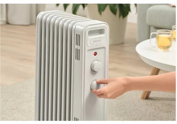 Sencor - Calorifer electric cu ulei, 9 elemente, 3 trepte de putere 800/1200/2000 W, 230 V, alb