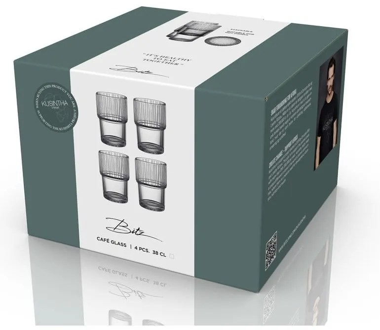 Pahare 4 buc. 380 ml Kusintha – Bitz