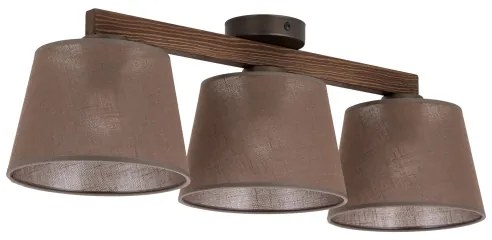 Brilagi - Lustră aplicată LATTE 3xE27/15W/230V pin/maro